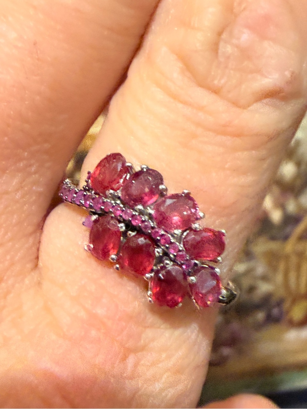 New 925 Sterling Silver Ruby ring size 9 - Picture 3 of 16